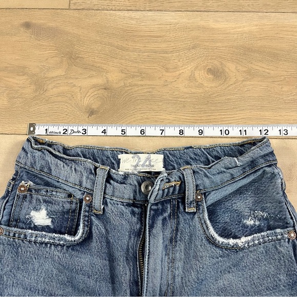 We the Free Women’s Lita Jeans Ripped Frayed Raw Hem High Waist - Picture 11 of 16